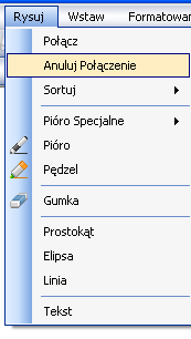 Czcionka: Opcja pozwalająca na wybór czcionki Kolor Obramowania: Służy zarówno do wyboru koloru obramowania kształtów jak i koloru tekstu. Kolor wypełnienia: Zmiana koloru wypełnienia kształtów.