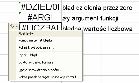 Wartości logiczne Jeżeli w komórce znajduje się formuła, której wynikiem jest odpowiedź typu Prawda lub Fałsz, to ten typ danych nazywamy logicznym.