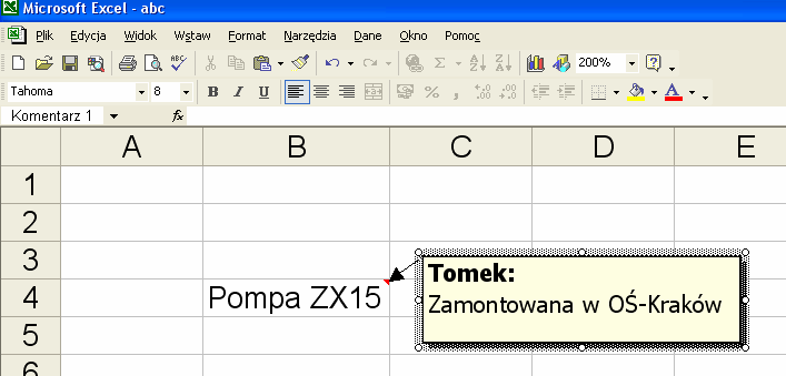 Wprowadzanie i redagowanie danych Pamiętajmy, aby po wprowadzeniu danych do komórki zatwierdzić to poprzez naciśnięcie klawisza Enter.