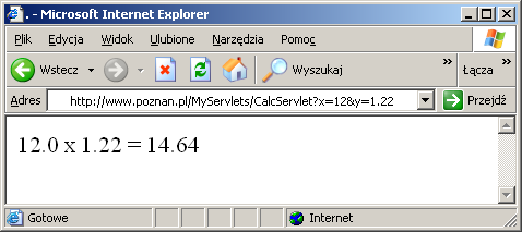 Interfejs HttpServletRequest HttpServletRequest a zmienne CGI Cookie[] getcookies() String getheader(n) String getmethod() String getremoteuser() HttpSession getsession() String getparameter(n)