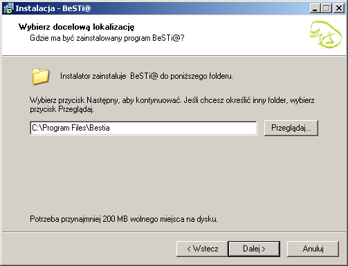 Rysunek 11. Umowa licencyjna Kolejne okno (rys. 7) poinformuje o lokalizacji na dysku twardym, w której zostanie zainstalowany program.