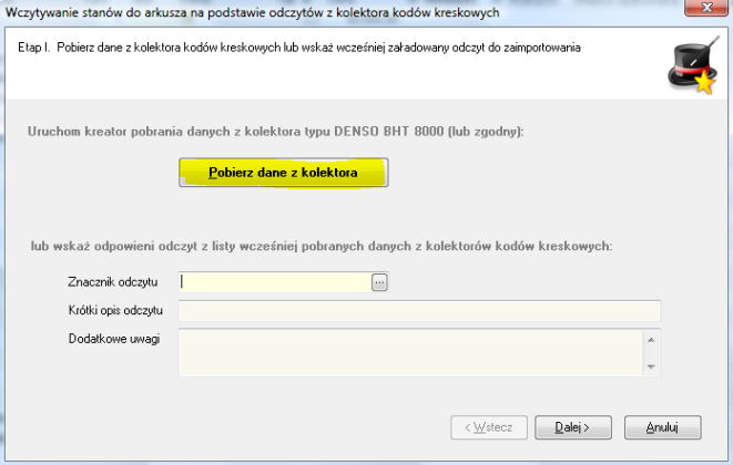 Naciskamy Wczytaj stany.