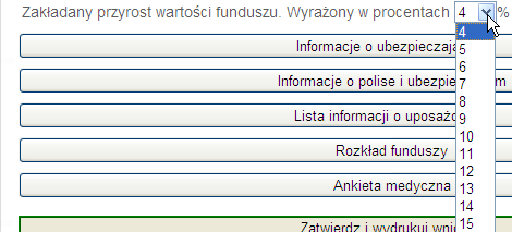 W przypadku wybrania Ubezpieczenia Uzupełniającego na wypadek Śmierci Współmałżonka Ubezpieczonego w Następstwie Nieszczęśliwego Wypadku (ADS3), wpisz jego datę urodzenia. 5.