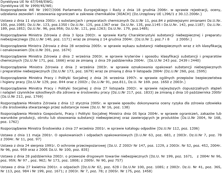 16. Inne informacje. Treść zwrotów R i symboli wymienionych w pkt.