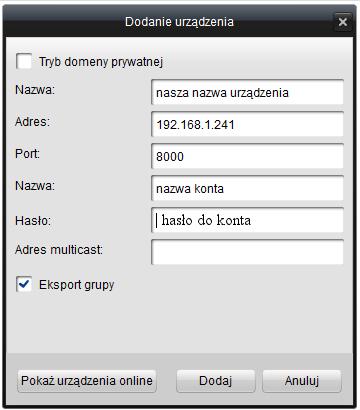 Po poprawnej zmianie danych w dolnym prawym rogu pokaże się komunikat Zmiana parametrów zakończona powodzeniem. 7.