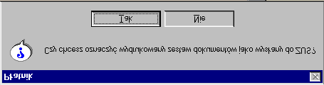 12 - Program poinformuje nas komunikatem (rys.iii.13), że wysłanie dokumentów uniemożliwi ich edycję. Wciskamy przycisk Tak. - Nastąpi weryfikacja zestawu (rys.iii.14) Rys.III.