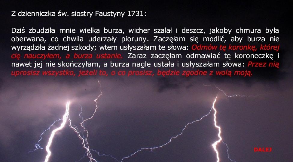 Potężna Niebios Królowo i Pani Aniołów, Ty, która otrzymałaś od Boga posłannictwo i władzę, by zetrzeć głowę szatana, prosimy Cię pokornie rozkaż Hufcom