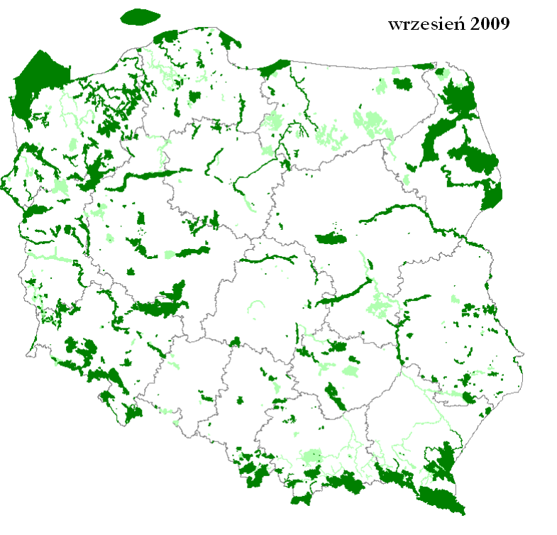 Historia wyznaczania obszarów siedliskowych Polska: do 15.12.2008 r. Polska zgłosiła do Komisji Europejskiej, a Komisja zatwierdziła 364 (18 - r. alpejski, 214 - r. kontynent., 2 M.
