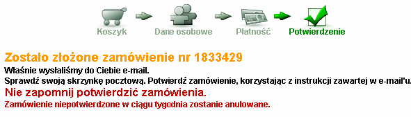 Zalecenia / Konstruktywne komunikaty 2/2 Dobry komunikat w Merlin.pl.