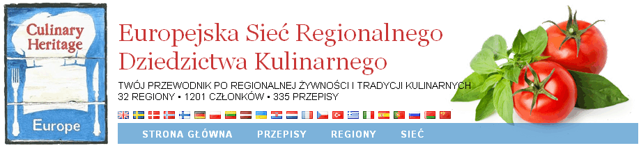 System Dziedzictwo Kulinarne www.culinary-heritage.com Celem sieci jest m.in. zwiększanie współpracy pomiędzy lokalnymi producentami żywności a restauracjami jak również wymiana doświadczeń i wiedzy pomiędzy poszczególnymi regionami członkowskimi.