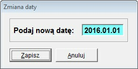 12 By wybrać firmę należy użyć przycisku. 2) Operatora 3) Daty systemowej (Aplikacji Ramzes; nie mylić z czasem zegara PC).