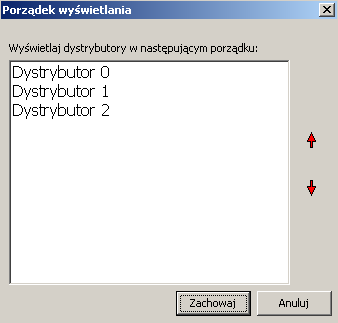 3. Rozmieszczenie pozwala na dowolne ułożenie na ekranie monitora okien dystrybutorów tak, aby odpowiadały one ich faktycznemu ustawieniu na stacji.