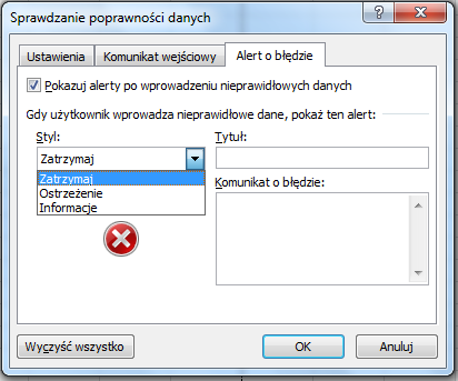 Daty i godziny Ustaw minimum lub maksimum, wyklucz niektóre daty lub godziny albo użyj formuły obliczającej, czy data lub godzina są poprawne.