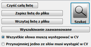 Proste wyszukiwanie po słowach kluczowych Instrukcja obsługi systemu Baza HR Jedną z najważniejszych zasad działania systemu Baza HR jest sposób katalogowania CV i innych dokumentów.