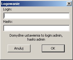 W wersji oprogramowania dla służb kontrolnych dostęp do programu mają tylko użytkownicy posiadający odpowiedni login i hasło.