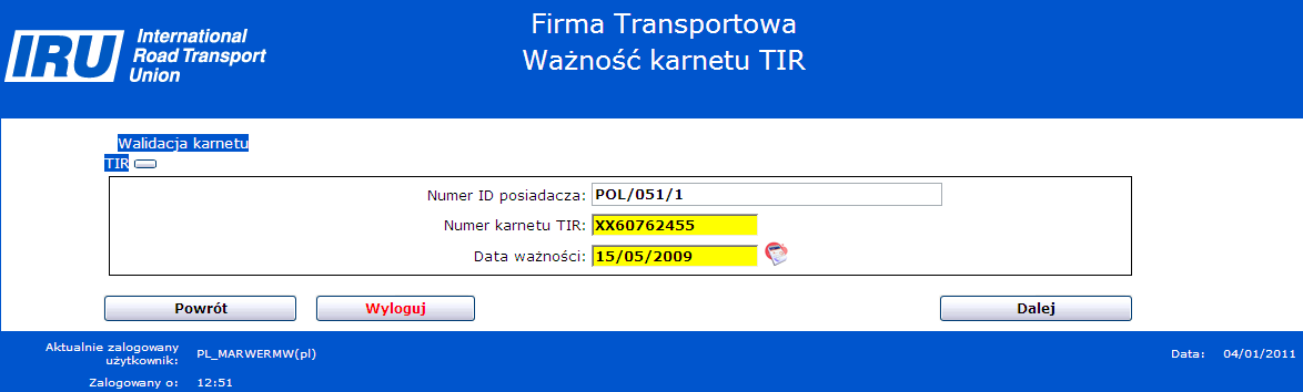 1. Wprowadzić kryteria wyszukiwania. 2. Kliknąć na przycisk Szukaj.