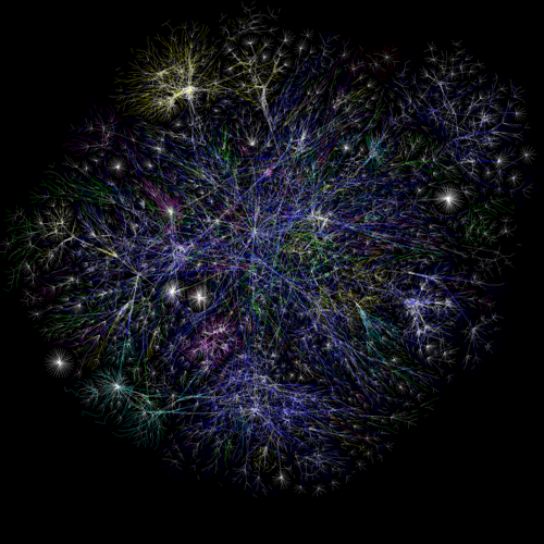 Internet Poczatek studiów Średnica grafu: max{d(x, y) : x, y V } Rozmiar internetu: ok.