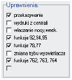 Di 40 linia. Np. wpisanie w polu cyfry 0 spowoduje automatyczne wybranie przez centralê 0 po podniesieniu s³uchawki w telefonie okreœlongo abonenta.