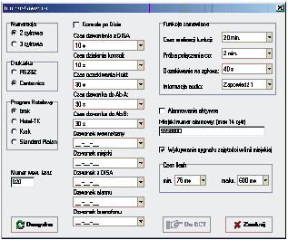 Di 40 2.9.5. Inne ustawienia Dostêpne s¹ nastêpuj¹ce opcje: W polu Numeracja deklaruje siê sposób numeracji abonentów wewnêtrznych w centrali PROGRES 40.