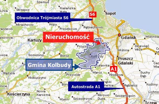 1.A. Gmina Kolbudy Gmina Kolbudy położona jest we wschodniej części Województwa Pomorskiego a jej obszar (8280 ha) zajmuje południowo-wschodnią, krawę- dziową część Pojezierza Kaszubskiego,