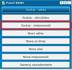 4.2. Wyszukiwanie obiektów Bazy Adresowej Województwa Łódzkiego 4.2.1. Stan na dzień Wyświetlanie danych na wybrany dzień: 1. Wybierz dzień, z którego stan ma zostać wyświetlony na mapie. 2.