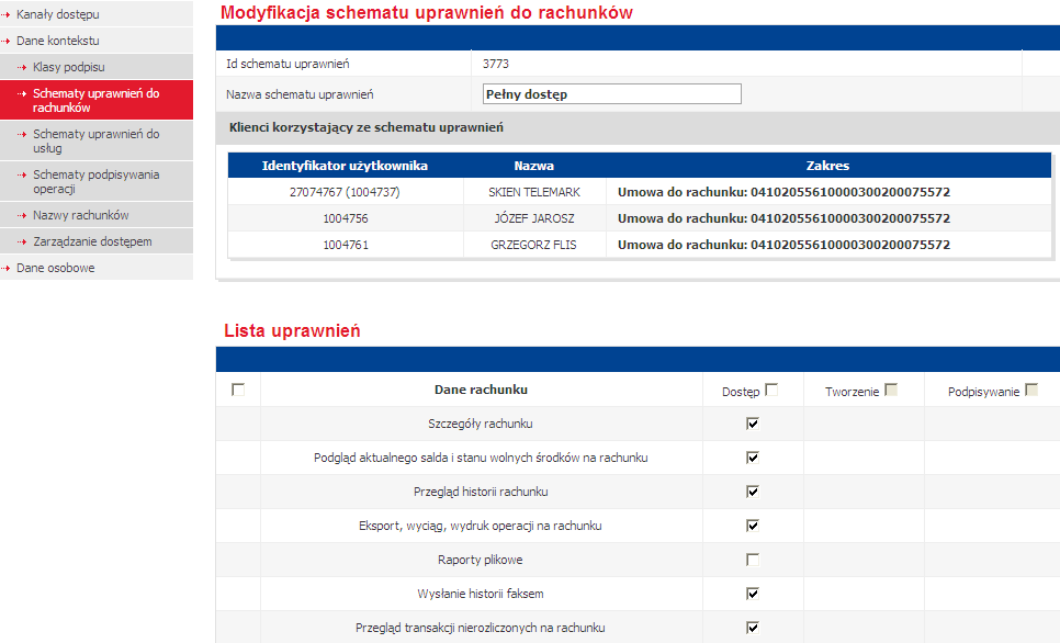 5.2 UDOSTĘPNIENIE RAPORTÓW PLIKOWYCH Funkcja raportów plikowych umożliwia pobieranie raportów dziennych: Elixir, MT940, Kontakt. Ułatwiają one współpracę z systemami finansowo-księgowymi.