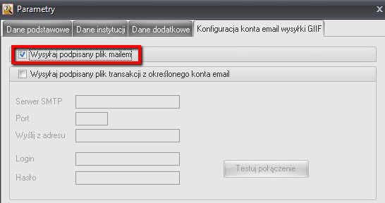 16 Kancelaria Notarialna - Rejestr Transakcji GIIF instrukcja 7. Wysyłka podpisanego pliku raportu mailem. Od wersji 6.3.