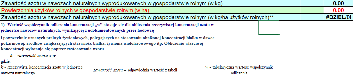 Produkcja azotu w gospodarstwie