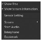 Automatyczny pełny ekran Kliknąć i wybrać czy ma być włączony automatyczny tryb pełnoekranowy i czas opóźnienia do włączenia automatycznego pełnego ekranu w menu podręcznym.