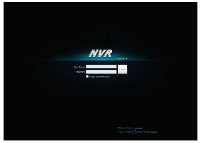 2.4. Logowanie Aby zalogować się do NVR należy wykonać następujące kroki: Wprowadzić nazwę użytkownika i hasło na ekranie logowania NVR, jak widać na Zdjęciu 2-4.