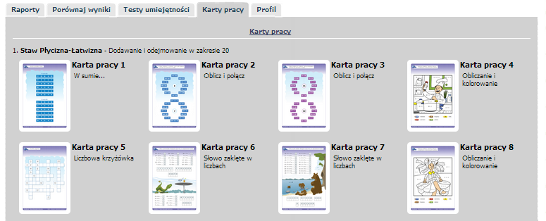 umiejętności. Aby dowiedzieć się więcej na temat dodawania testów przejdź do dokumentu Dokumentacja Administratora Kujaw sko-pomorskiej Platformy Edukacyjnej. 3.2.5.