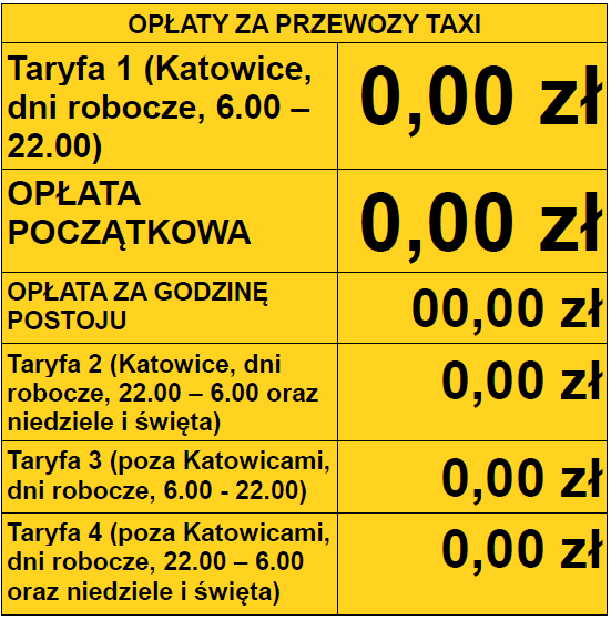 3) Informacje dotyczące: - organu właściwego do rozpatrzenia skarg i wniosków w sprawach świadczonych usług przewozowych, - obowiązku wydawania pasażerowi paragonu fiskalnego lub rachunku za przejazd