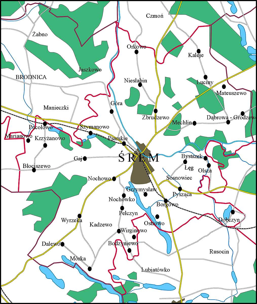 Mapa 2 Miejscowość Krzyżanowo Źródło: Opracowanie własne na podstawie http://sremum.bip.e-zeto.com 4.