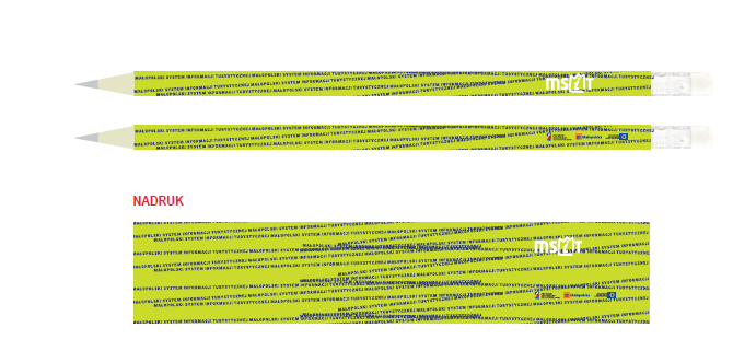 7. Ołówki i zakładki promocyjne ołówek 1)kolor ołówka: zielony, 2)materiał: drewno, 3)przekrój: okrągły, 4)długośd: 190mm, 5)średnica: 7mm, 5)twardośd: HB, 6)nadruk: pełny kolor, nadruk według