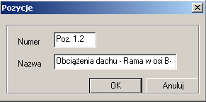 Dodatkowo wywołanie modułu Obciążenia powoduje dodanie do menu górnego Konstruktora rozwijalnego menu Obciążenia, które pozwala usuwać i dodawać pozycje, zestawy i pojedyncze obciążenia. 010-011.4.2.