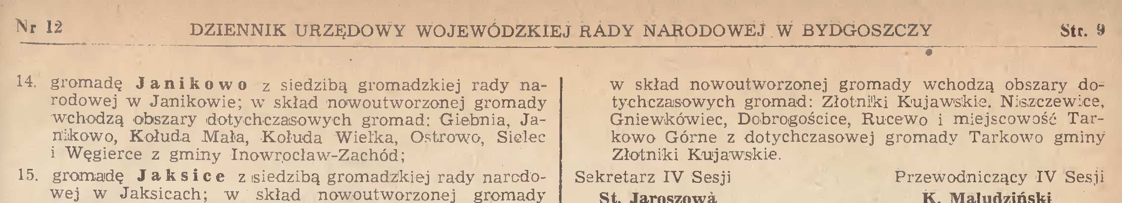 Akt powołania gromadzkich