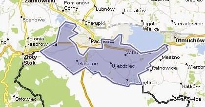 Strona 57 z 347 Rysunek 16 Mapa gminy Paczków Źródło: www.maps.google.pl (źródło: luty 2015r.