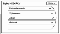 Radioodtwarzacz 25 Liczba zapamietanych ulubionych stron Zmiana liczby zaprogramowanych stron z różnymi pasmami za pomocą przycisku FAV. Naciśnij 1 do 6, aby wybrać liczbę zaprogramowanych list.