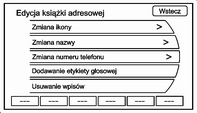 Nawigacja 79 Poprzednie cele podróży - usuwanie Aby usunąć wszystkie poprzednie cele podróży z systemu: 1. Nacisnąć przycisk DEST. 2. Nacisnąć przycisk ekranowy Poprzednie cele. 3.