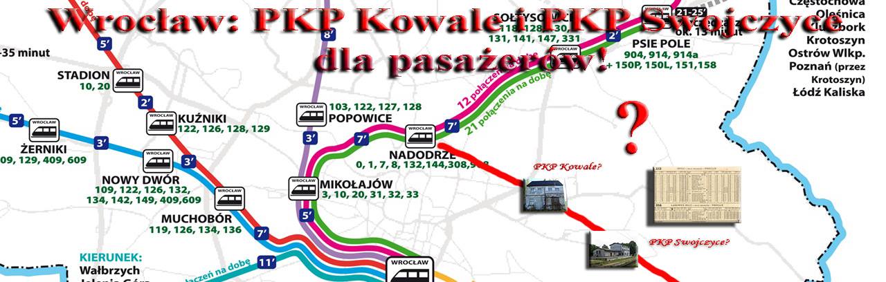 Jak spojrzymy na mapę Wrocławia, zauważymy, że bez przywrócenia linii przez Wojnów i Swojczyce tworzenie szybkiej kolei miejskiej nie ma sensu.