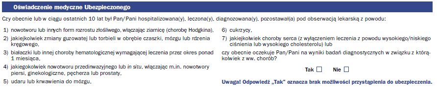 Kto może przystąpić do ubezpieczenia? osoby, które ukończyły 18. rok życia i nie ukończyły 64.