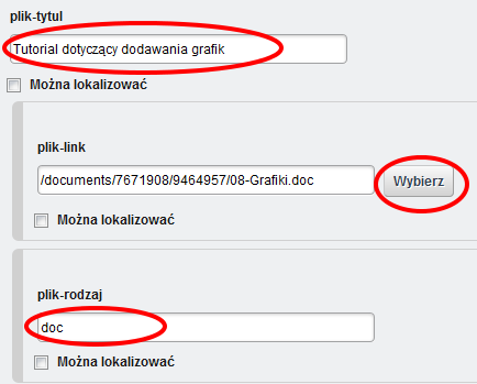 Nasz artykuł może składać się z kilku różnych treści oznaczonych różnymi nagłówkami. Aby móc dodać kolejne treści, na prawo od napisu naglowek, klikamy zieloną ikonkę plusa.