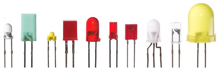 Elementy układu elektronicznego - Dioda LED Dioda elektroluminescencyjna LED (Light Emitting Diode) jest elementem półprzewodnikowym, który działa- świeci tylko przy odpowiednim połączeniu.
