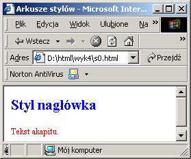 2. Dołączanie arkuszy stylów do strony www