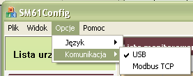 14 Rys. 9. Wybór sposobu komunikacji z urządzeniem Następnie można przejść do dalszej konfiguracji. 5.2.