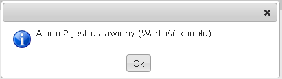 34 Rys. 43. Informacja o alarmie Nie jest potrzebny restart urządzenia do zapisania ustawień. Więcej informacji na temat alarmów w punkcie 9. Alarmy i wejścia binarne. 6.6.3. Konfiguracja mapy synoptycznej Przejście do konfiguracji mapy synoptycznej następuje według rys.