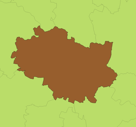 Rysunek 9 : Mapa rastrowa dodana na tle warstw wektorowych 2.5 Tworzenie nowych warstw 2.5.1 Utworzenie nowej warstwy poprzez selekcję istniejących obiektów A.