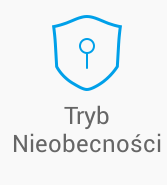 5) Określenie przedziału czasowego dla Trybu Nieobecności odbywa się poprzez ustalenie od kiedy do kiedy Tryb Nieobecności ma być włączony.