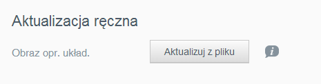 KONFIGURACJA USTAWIEŃ Ręczne sprawdzanie dostępności aktualizacji 1. W sekcji Dostępne aktualizacje kliknij przycisk Sprawdź dostępność aktualizacji.