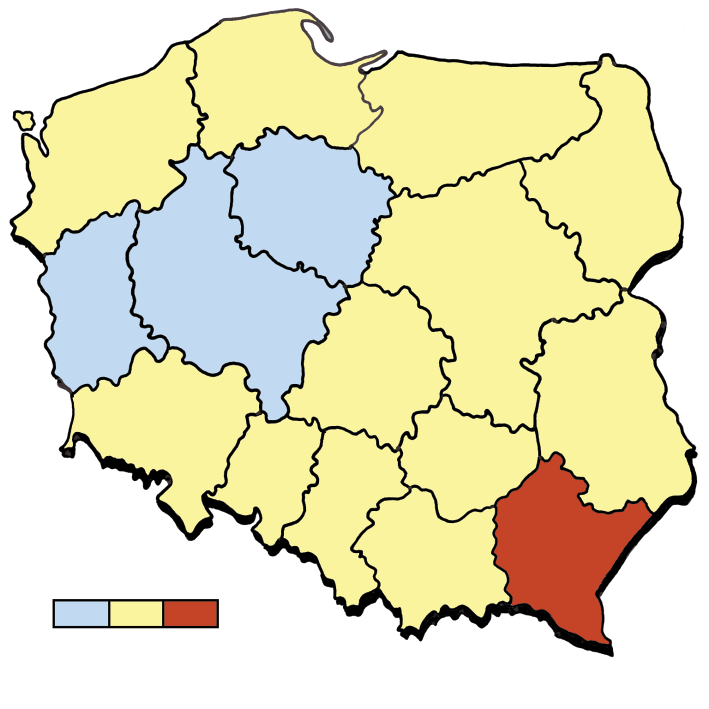 STAN ZAKWASZENIA GLEB W POLSCE pomorskie zachodniopomorskie kujawskopomorskie warmińsko-mazurskie podlaskie lubuskie wielkopolskie mazowieckie dolnośląskie opolskie łódzkie